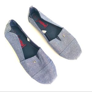 Mad Love Girls Blue Slip-on Sneakers